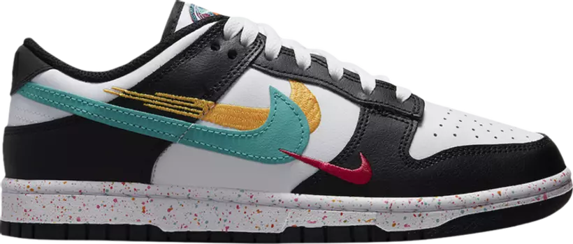Кроссовки Nike Wmns Dunk Low 'Multi-Swoosh', черный