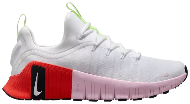 Кроссовки Nike Wmns Free Metcon 6 'White Bright Crimson Pink Foam', белый