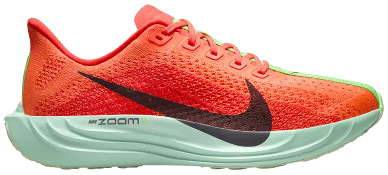 Кроссовки Nike Wmns Pegasus Plus 'Bright Crimson Lime Blast', красный