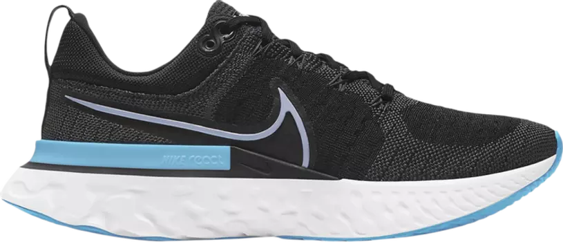 Кроссовки Nike Wmns React Infinity Run Flyknit 2 'Anthracite Lagoon Pulse', черный