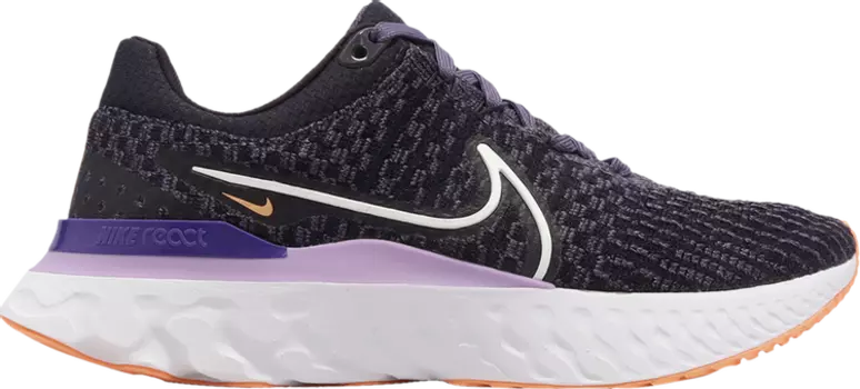 Кроссовки Nike Wmns React Infinity Run Flyknit 3 'Cave Purple Orange', фиолетовый