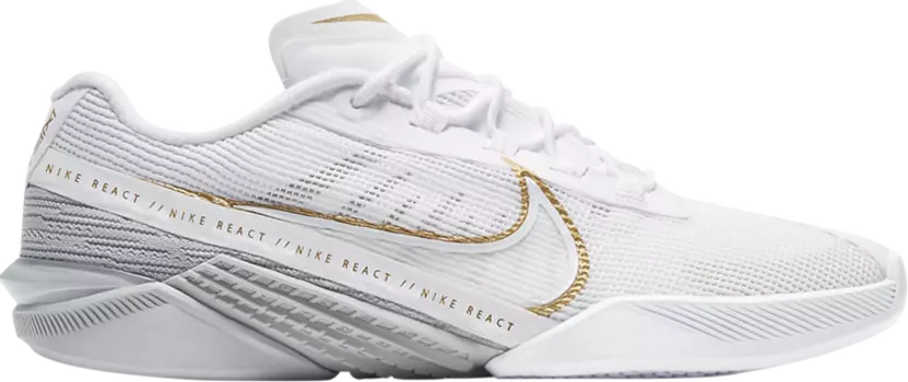 Кроссовки Nike Wmns React Metcon Turbo 'White Metallic Gold', белый