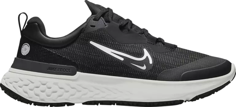 Кроссовки Nike Wmns React Miler 2 Shield 'Black White', черный