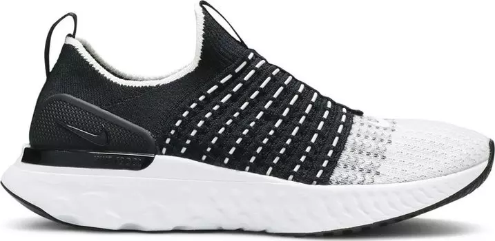 Кроссовки Nike Wmns React Phantom Run Flyknit 2 'Black White', черный