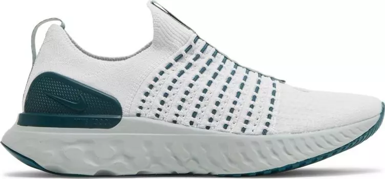Кроссовки Nike Wmns React Phantom Run Flyknit 2 'Platinum Tint Dark Teal Green', белый