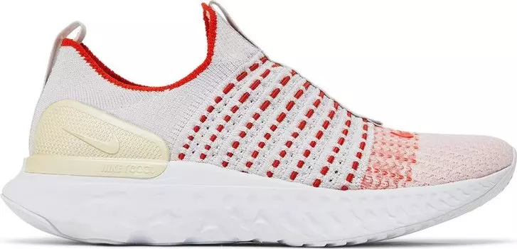 Кроссовки Nike Wmns React Phantom Run Flyknit 2 'Vast Grey Orange', серый