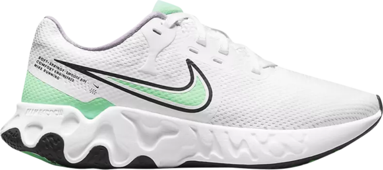 Кроссовки Nike Wmns Renew Ride 2 'White Green Glow', белый