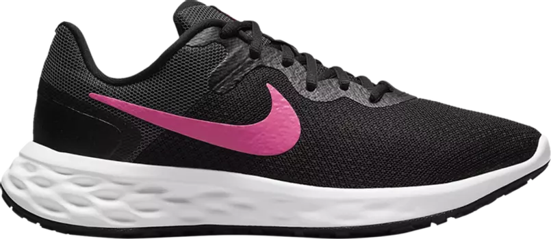 Кроссовки Nike Wmns Revolution 6 Next Nature 'Black Hyper Pink', черный