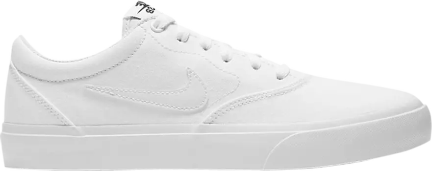Кроссовки Nike Wmns SB Charge Canvas 'Triple White', белый