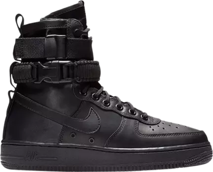Кроссовки Nike Wmns SF Air Force 1 High 'Triple Black', черный