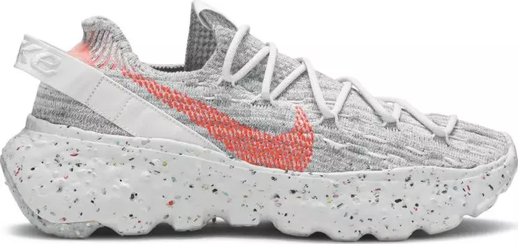 Кроссовки Nike Wmns Space Hippie 04 'This Is Trash - Crimson', белый