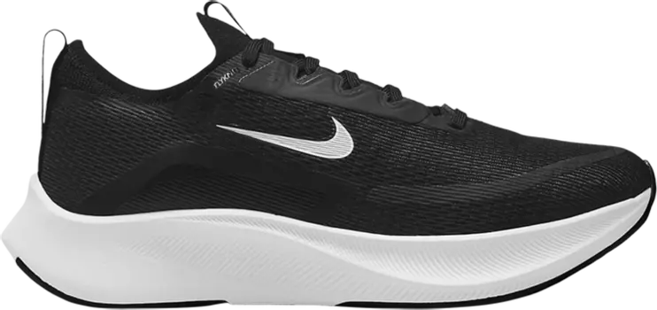 Кроссовки Nike Wmns Zoom Fly 4 'Black White', черный