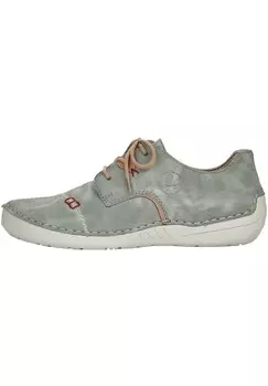 Кроссовки низкие Rieker, цвет mint-beige