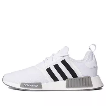 Кроссовки nmd_r1 primeblue 'white black grey' Adidas, черный