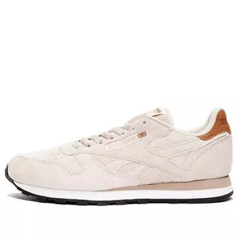 Кроссовки nstuff x classic leather Reebok, коричневый