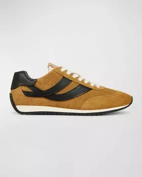Кроссовки Oasis в стиле ретро из смешанной кожи Vince, цвет Golden Desert Yellow Suede