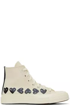 Кроссовки Off-White Converse Edition Chuck 70 Multi Heart COMME des GARONS PLAY