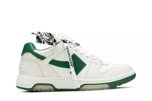 Кроссовки Off-White Out of Office Low 'White Green', белый