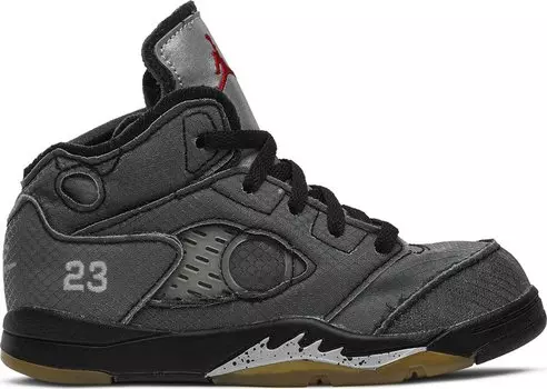 Кроссовки Off-White x Air Jordan 5 Retro SP TD Muslin, черный