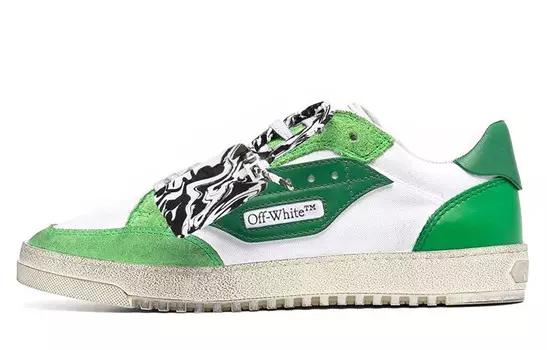 Кроссовки OFF-WHITE, зелёный/белый