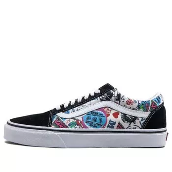 Кроссовки old skool 'stickers' Vans, черный