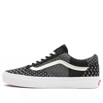 Кроссовки old skool 'tie print patchwork' Vans, черный