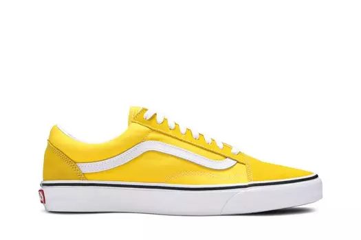 Кроссовки женские Old Skool Vans, желтый/белый/черный
