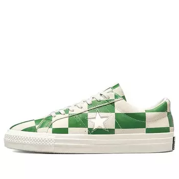 Кроссовки one star low 'warped board - medium green' Converse, белый