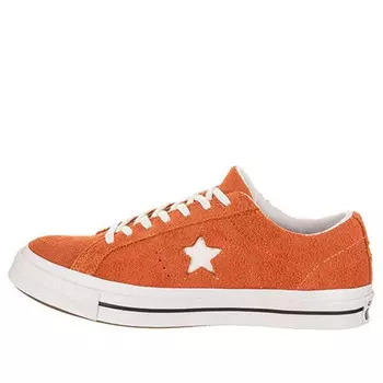 Кроссовки one star ox vintage suede 'bold mandarin' Converse, оранжевый