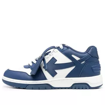 Кроссовки out of office leather sneakers 'navy white' Off-White, синий