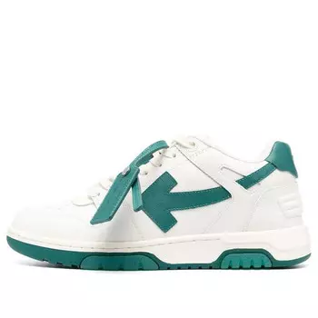 Кроссовки out of office low-top sneaker 'green white' Off-White, зеленый