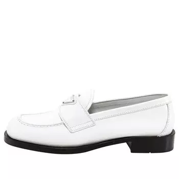 Кроссовки patent leather loafers 'white' Prada, белый