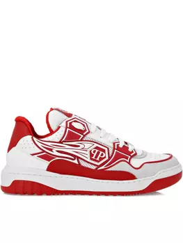 Кроссовки Philipp Plein Strass Hexagon, красный