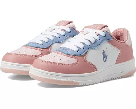 Кроссовки Polo Ralph Lauren Kids Masters Court, цвет Rose Tan/Light Blue/White/Multi