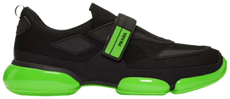 Кроссовки Prada Cloudbust 'Black Green', черный