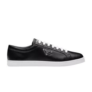 Кроссовки Prada из матовой кожи, черный