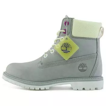 Кроссовки premium 6 inch waterproof wide fit boot 'grey nubuck' Timberland, серый