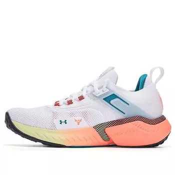Кроссовки project rock 5 'white after burn' Under Armour, белый