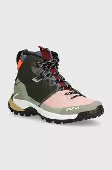 Кроссовки Puez Mid Powertex Salewa, зеленый