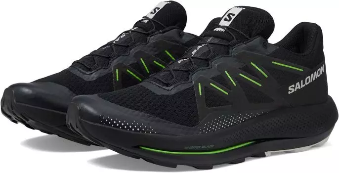 Кроссовки Pulsar Trail Salomon, цвет Black/Black/Green Gecko