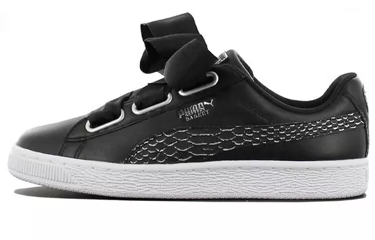 Кроссовки PUMA Basket Heart Oceanaire 'Black' Women's