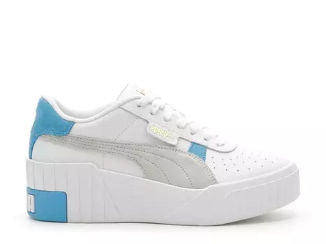 Кроссовки Puma Cali Wedge, белый/синий