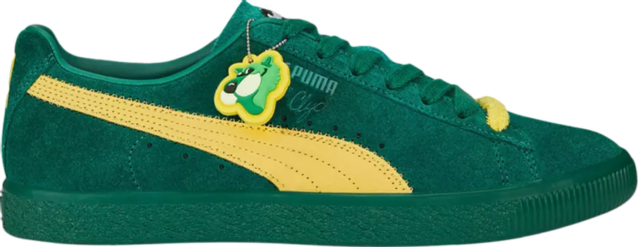 Кроссовки Puma Clyde Super Evergreen Sun Ray, зеленый