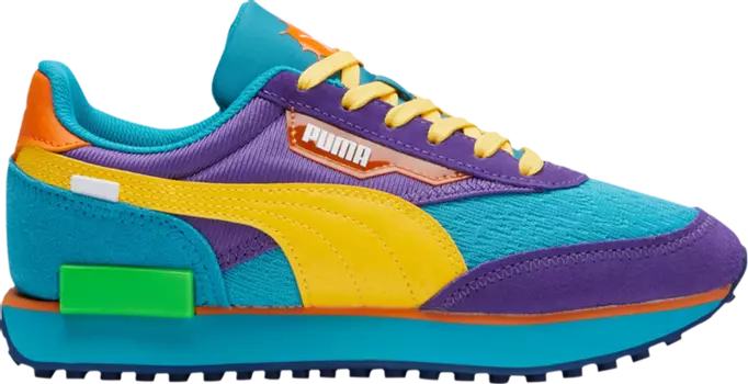 Кроссовки Puma Rugrats x Future Rider Jr Caribbean Sea Ultra Yellow, разноцветный