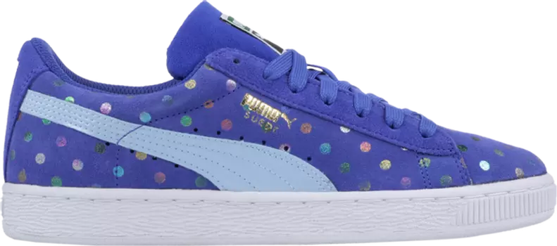 Кроссовки Puma Suede Jr Dotfetti, синий
