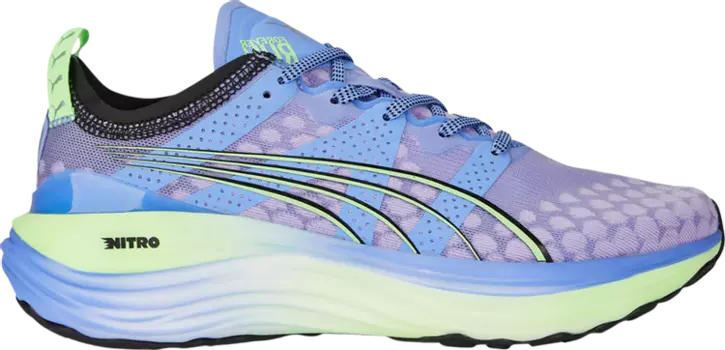 Кроссовки Puma Wmns ForeverRun Nitro Elektro Purple Fizzy Lime, фиолетовый