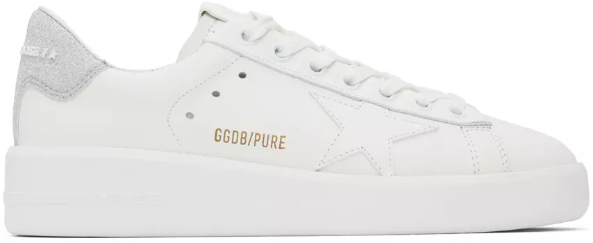 Кроссовки Purestar белого и серебристого цветов Golden Goose