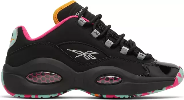 Кроссовки question low 'alive with color' Reebok, черный
