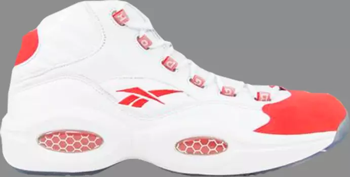 Кроссовки Reebok Question Mid, бело-красный