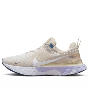 Кроссовки react infinity run flyknit 3 'oat' Nike, бежевый
